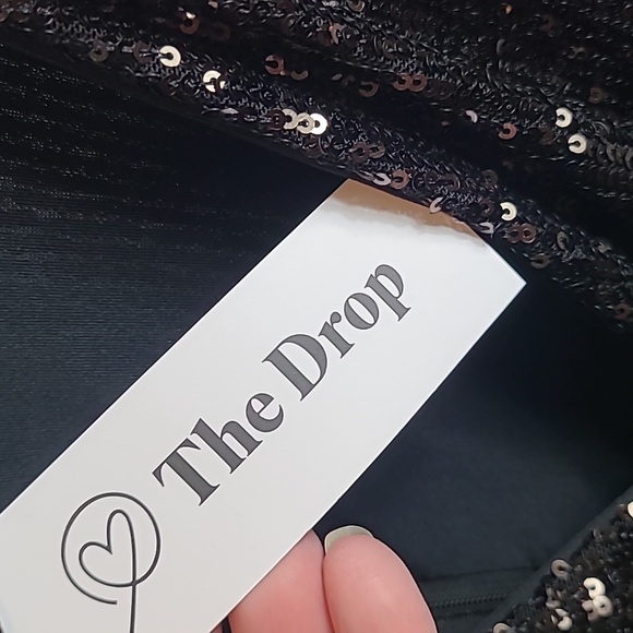 The Drop Women's Helena Sequin Wrap Dress Size Small. New - Picture 4 of 6